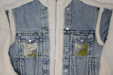 Load image into Gallery viewer, ADULT Teddy Denim Jacket