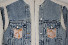 Load image into Gallery viewer, ADULT Teddy Denim Jacket