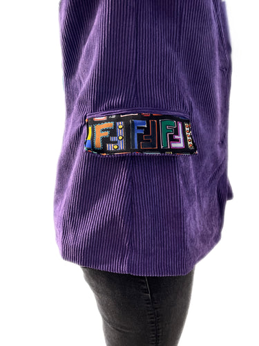 ADULT Purple Cord Blazer
