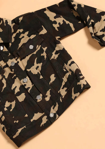 Customizable KIDS Camo Jacket