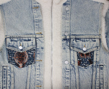 Load image into Gallery viewer, ADULT Teddy Denim Jacket