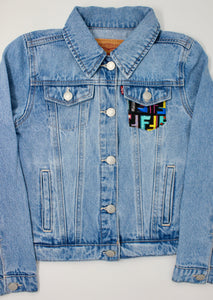 KIDS Rainbow F Denim Jacket