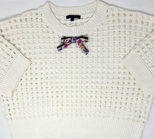 ADULT Brooch Crochet Top