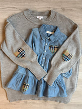 Load image into Gallery viewer, KIDS Heart Chambray Dress
