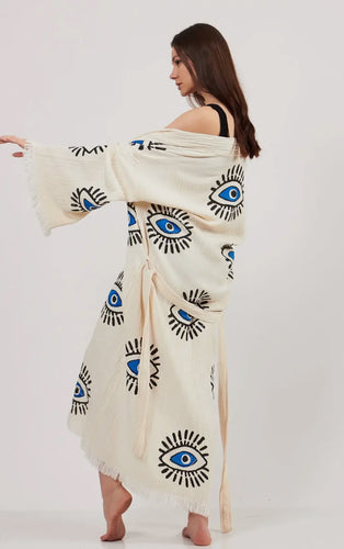 Evil Eye Kimono Robe