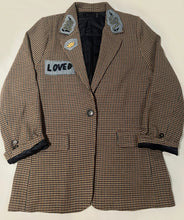 Load image into Gallery viewer, ADULT Houndstooth Oversized Patched Blazer