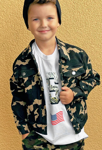 Customizable KIDS Camo Jacket