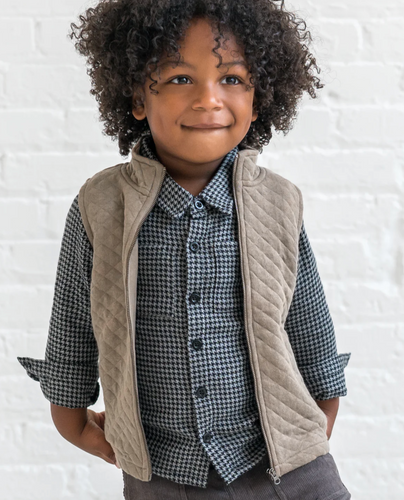 KIDS Quilted Zip-Up Vest