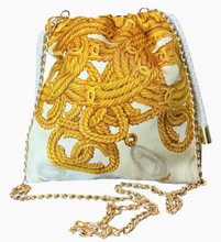 Load image into Gallery viewer, CC Gold Drawstring Bag