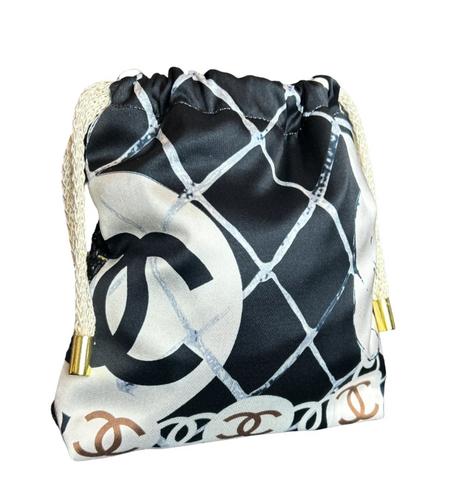 CC B&W Drawstring Bag
