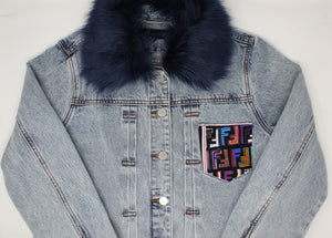 ADULT FF Denim Jacket w/ Detachable Faux-Fur Collar