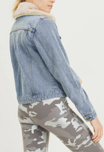 Load image into Gallery viewer, Customizable Denim Jacket w/ Detachable Faux-Fur Collar