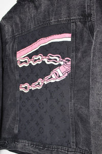 ADULT Black Denim LV Jacket