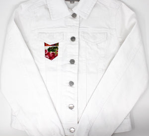 KIDS White Denim Jacket