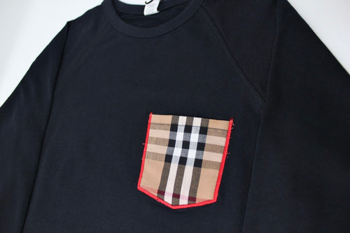 KIDS Plaid Pocket Top