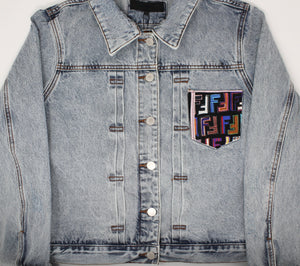 ADULT FF Denim Jacket w/ Detachable Faux-Fur Collar