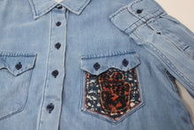 Load image into Gallery viewer, ADULT Peace Denim Top