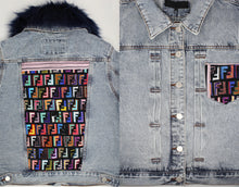 Load image into Gallery viewer, ADULT FF Denim Jacket w/ Detachable Faux-Fur Collar