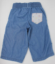 Load image into Gallery viewer, KIDS Fendi Logo Pocket Denim Capri