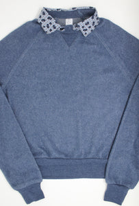 KIDS Floral Collar Organic Sweatshirt