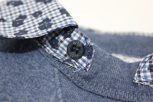KIDS Floral Collar Organic Sweatshirt
