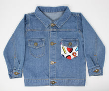 Load image into Gallery viewer, KIDS Heart Patch Denim Jacket