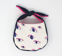 Load image into Gallery viewer, Embroidered Denim Tie Handbag