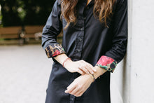 Load image into Gallery viewer, ADULT Leopard &amp; Rose Shirt Dress