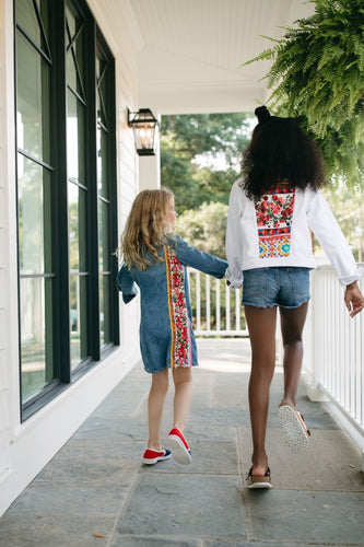 KIDS White Denim Jacket