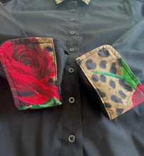 Load image into Gallery viewer, ADULT Leopard &amp; Rose Shirt Dress