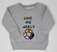 Load image into Gallery viewer, KIDS Save My World Sweatshirt