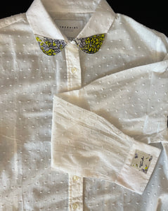 ADULT Floral Cap Swiss Dot Top