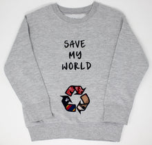 Load image into Gallery viewer, KIDS Save My World Sweatshirt